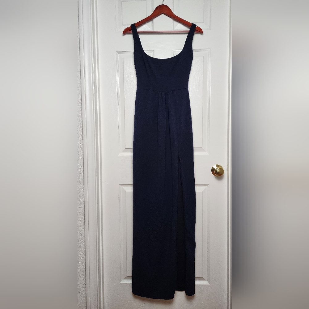 Katie May Navy Blue Sleeveless Long Dress - Size 0, Formal, Semi Formal, Classic